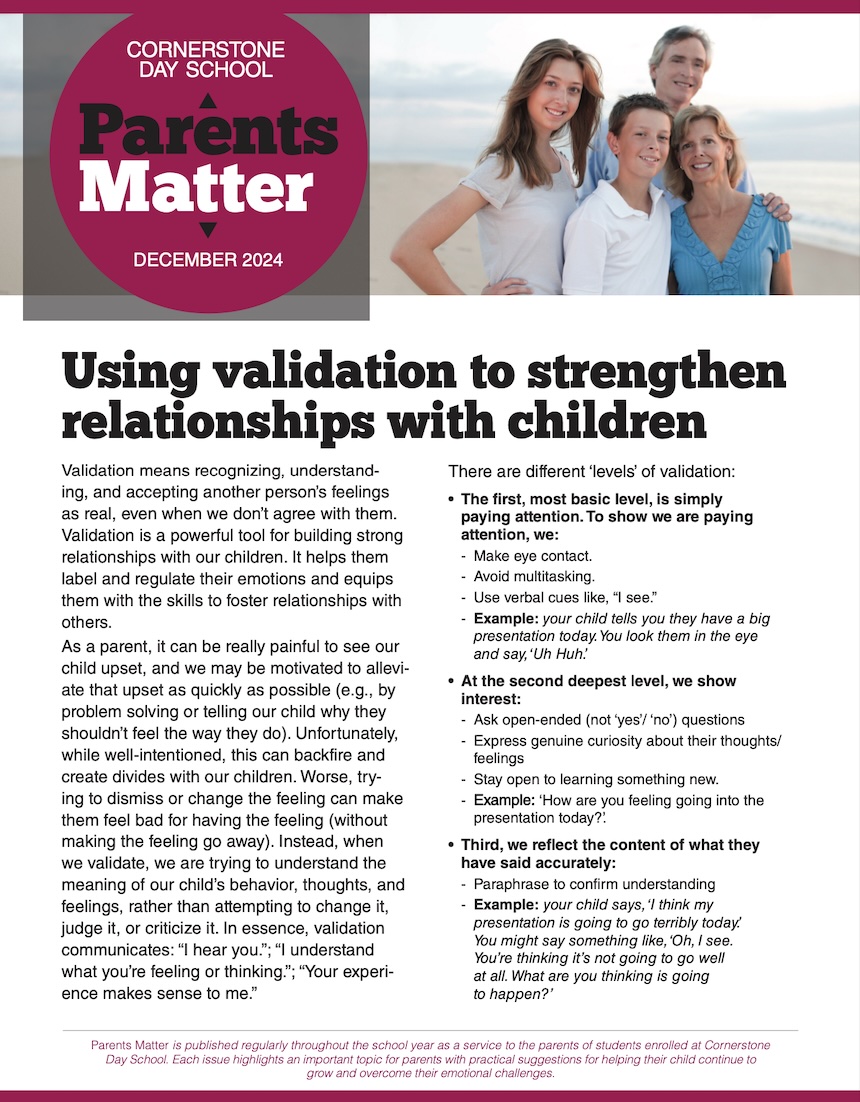 Parents Matter December 2024