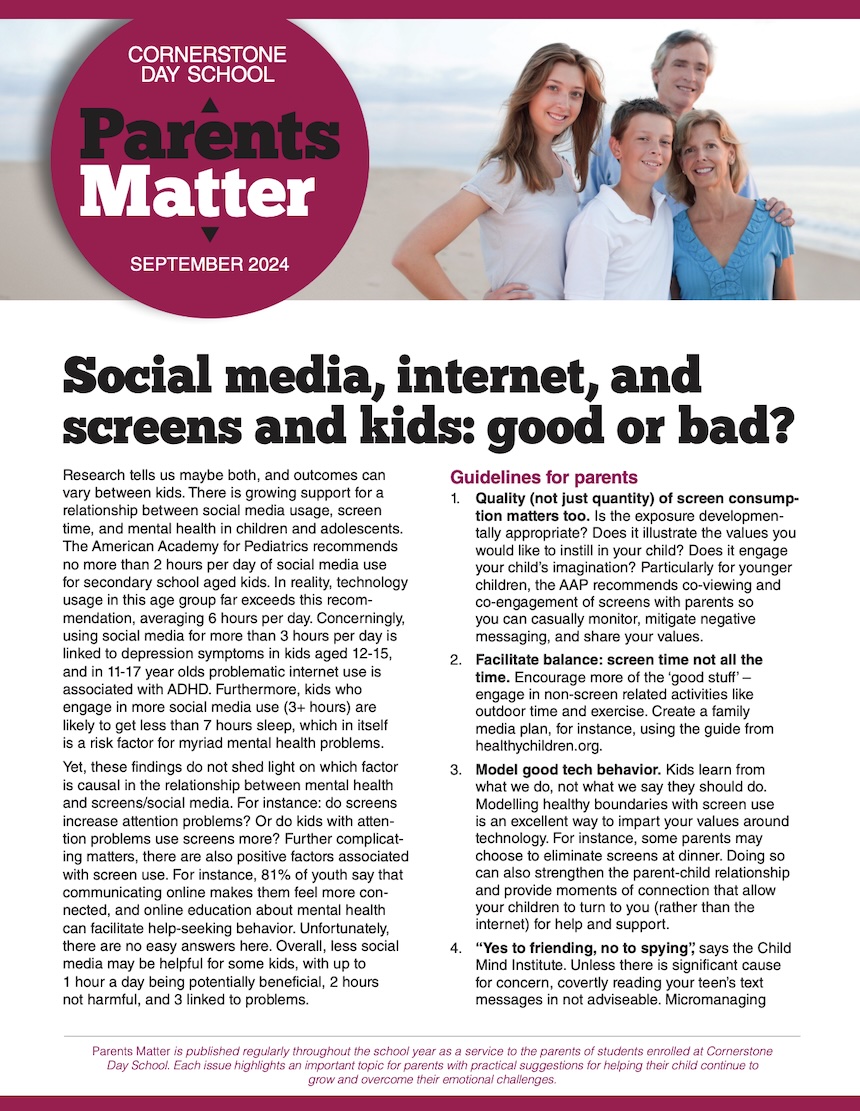 Parents Matter September 2024